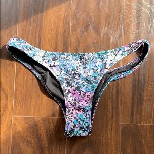 Bikini thong bottom multicolored